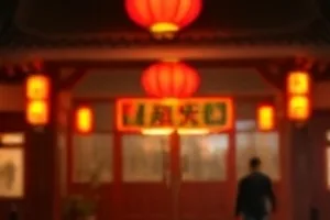 午后暖光便利店货架前的双人对峙画面